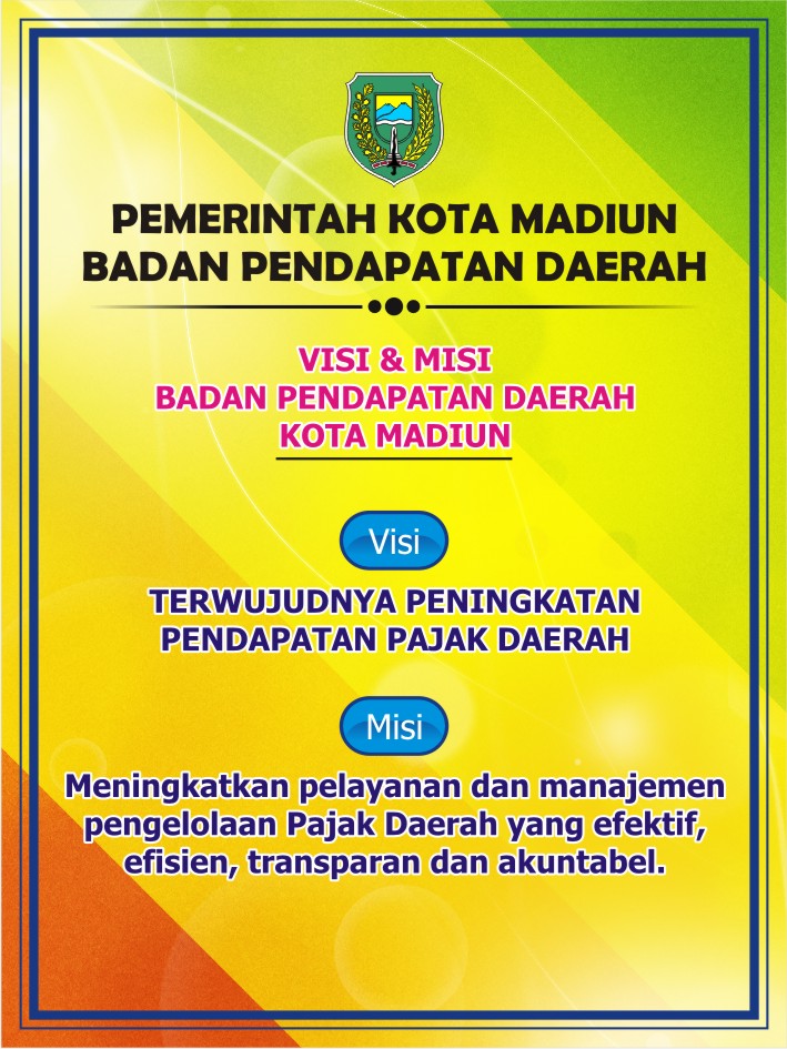Visi dan Misi Bapenda Kota Madiun