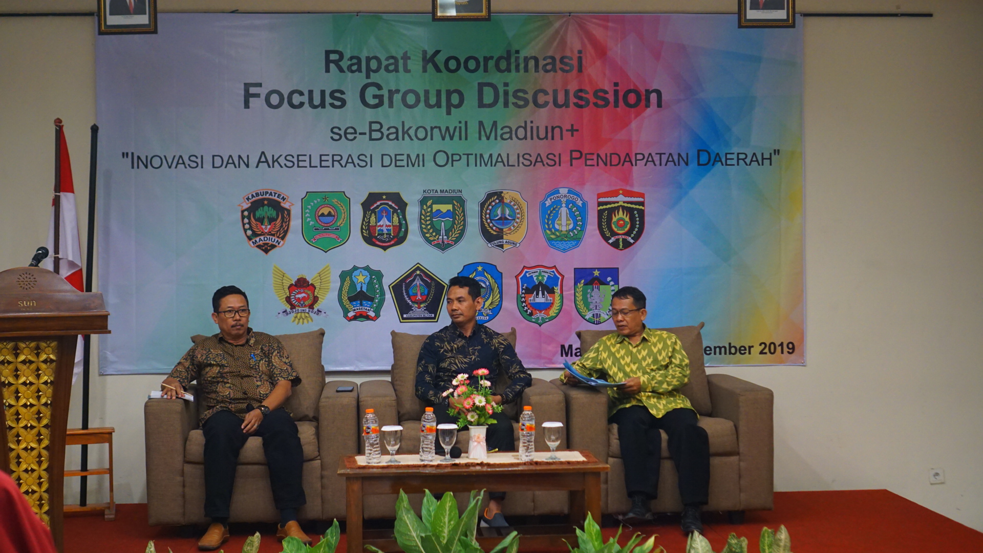 RAPAT KOORDINASI FOCUS GROUP DISCUSSION BAPENDA Se-BAKORWIL MADIUN