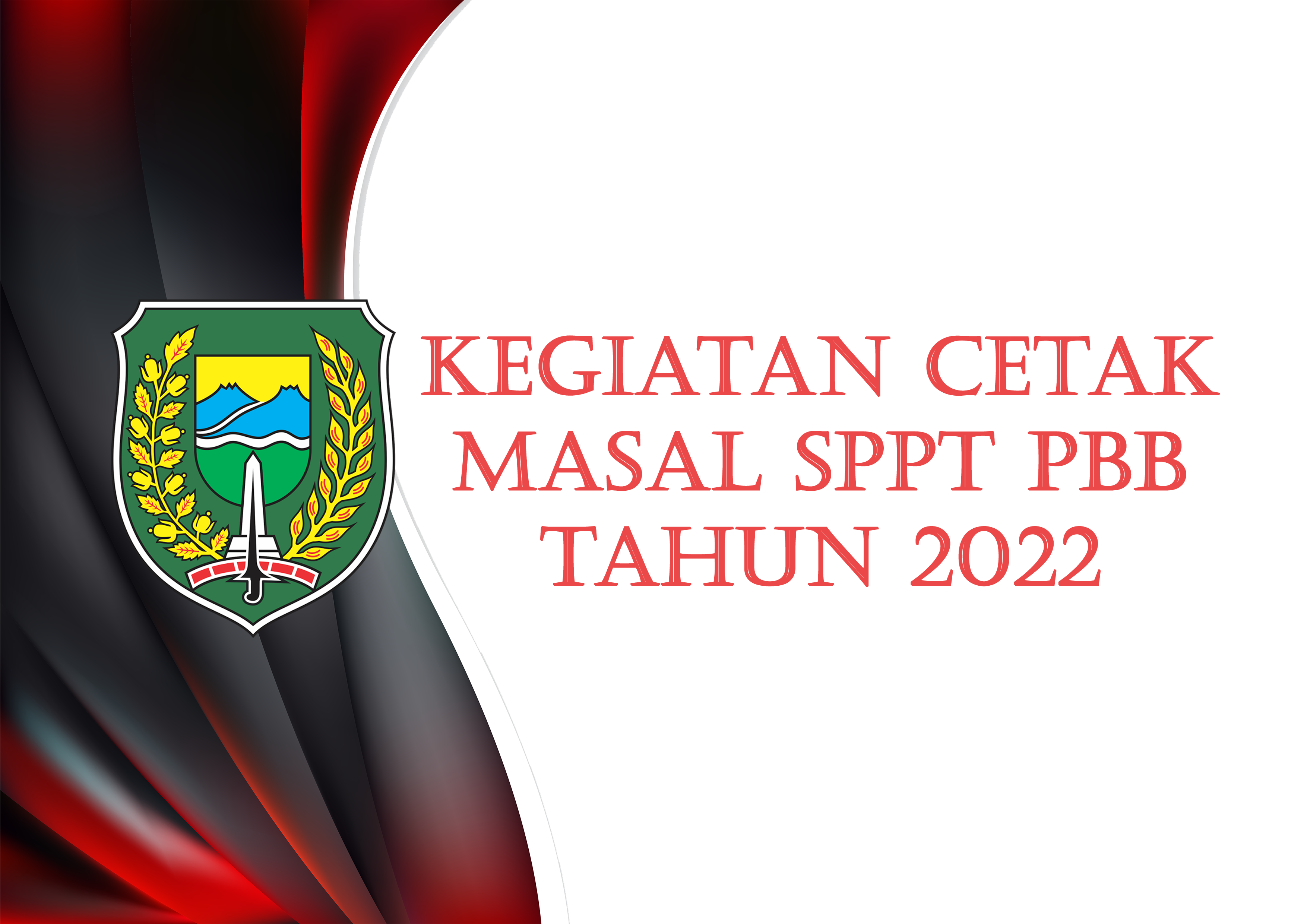 Kegiatan cetak masal SPPT PBB Tahun 2022