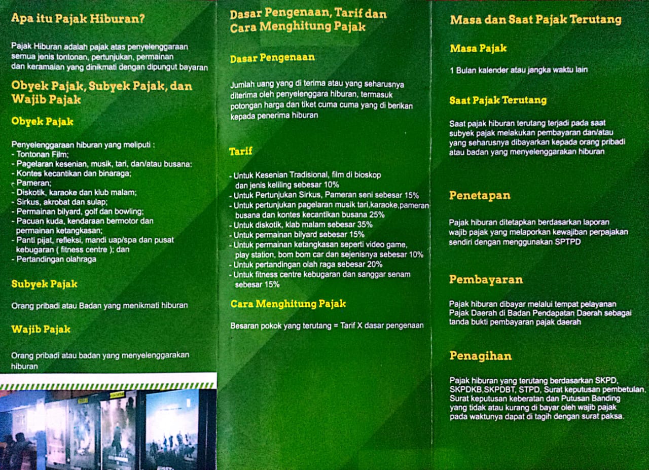 Obyek Pajak Daerah Kota Madiun : Pajak Hiburan