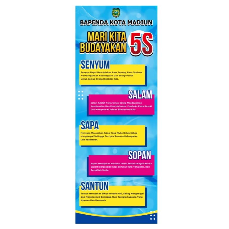 Budaya 5S Bapenda Kota Madiun