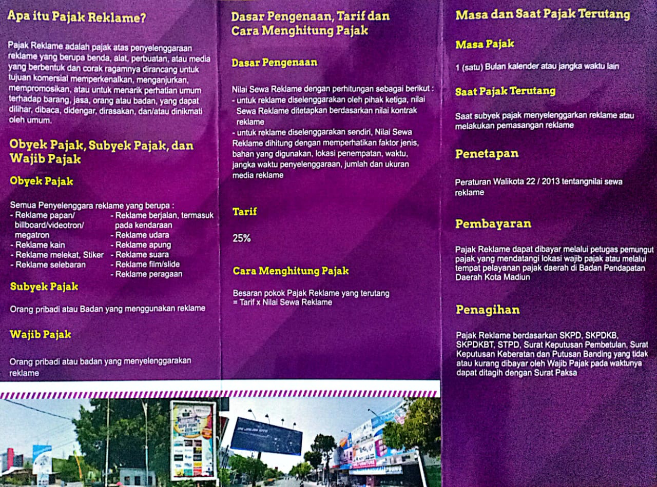 Pajak Reklame Daerah Kota Madiun