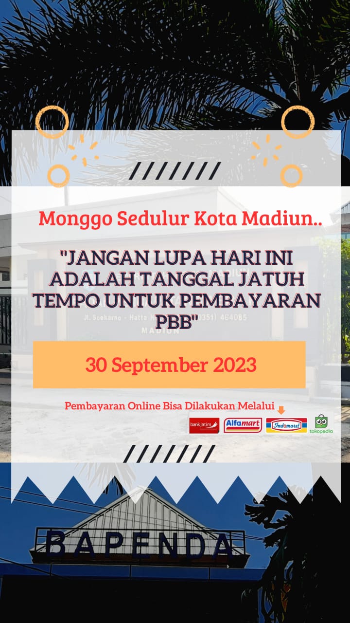 Ayo Segera Bayar Pajak PBB, Hari Ini Sudah Jatuh Tempo Pajak PBB